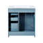 Meuble-lavabo de salle de bain avec lavabo, armoire de rangement de salle de bain à cadre en bois, meuble-lavabo autoportant avec tiroirs et portes à fermeture douce-2044854794