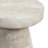 Robbie 16"W Solid Mango Wood Round Accent Table with Sculptural Design-108257870