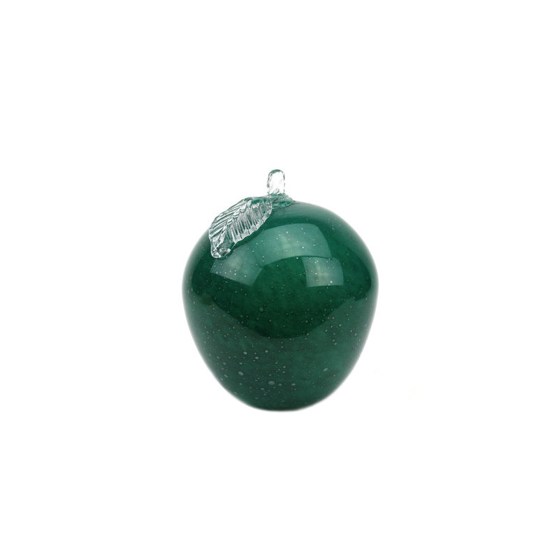 Glass Red Apple, Green