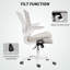 Chaise de bureau ergonomique, chaise de bureau en filet avec support lombaire, gris-2100084773-2100084774