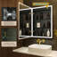  Armoire de salle de bain à miroir à DEL avec douille et USB, à intensité variable