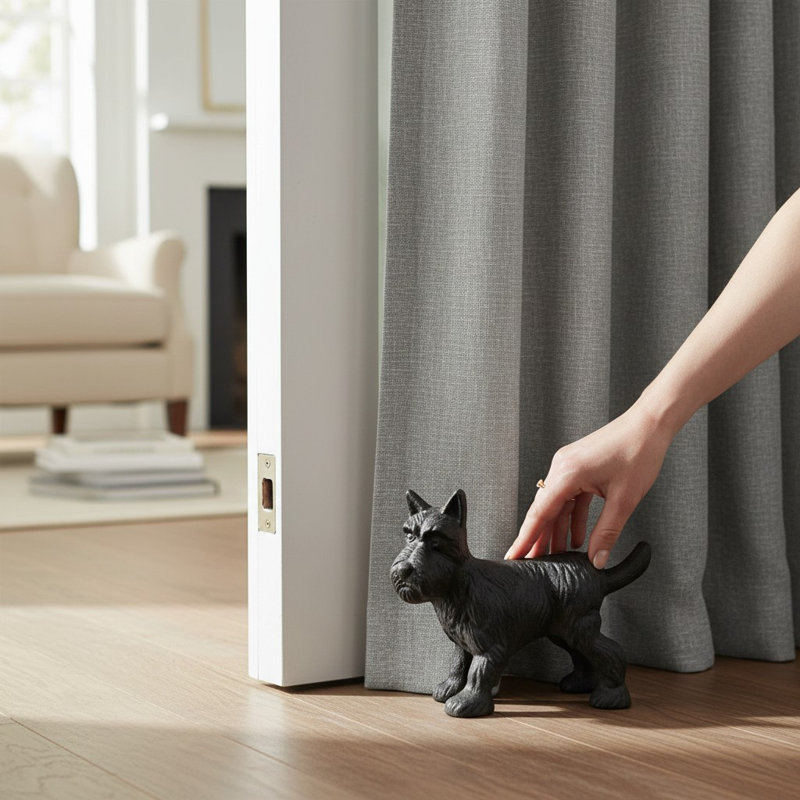 Cast Iron Dog Door Stop