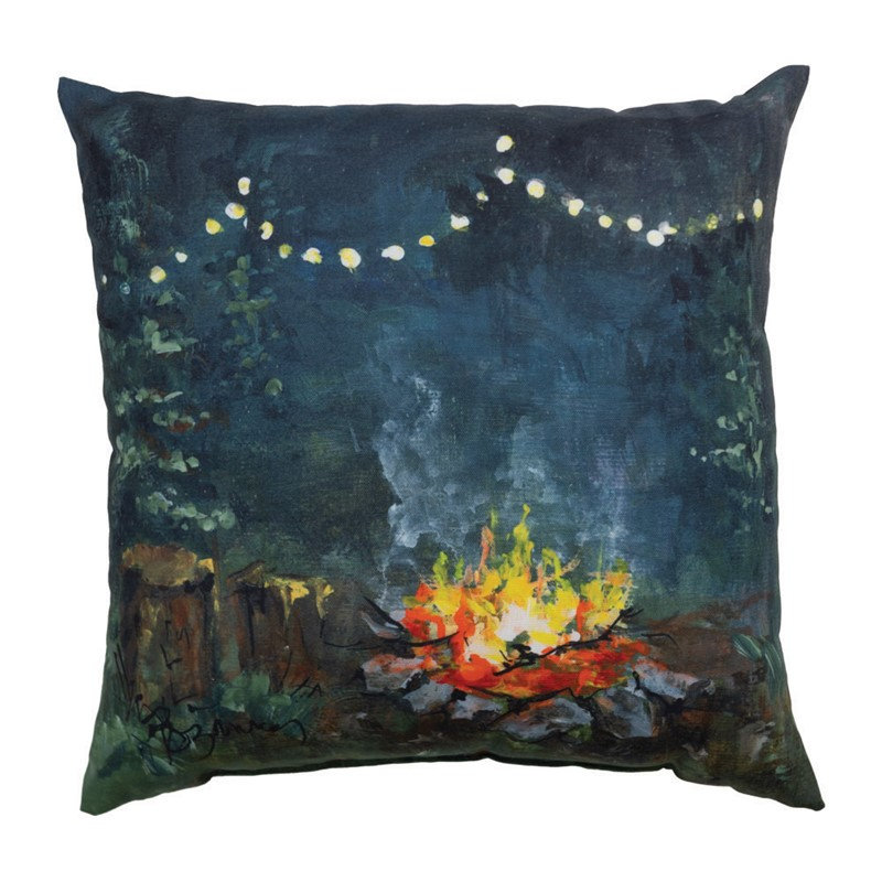 Coussin carré Campfire Climaweave de Manual Woodworkers & Weavers, 45,7 cm x 45,7 cm