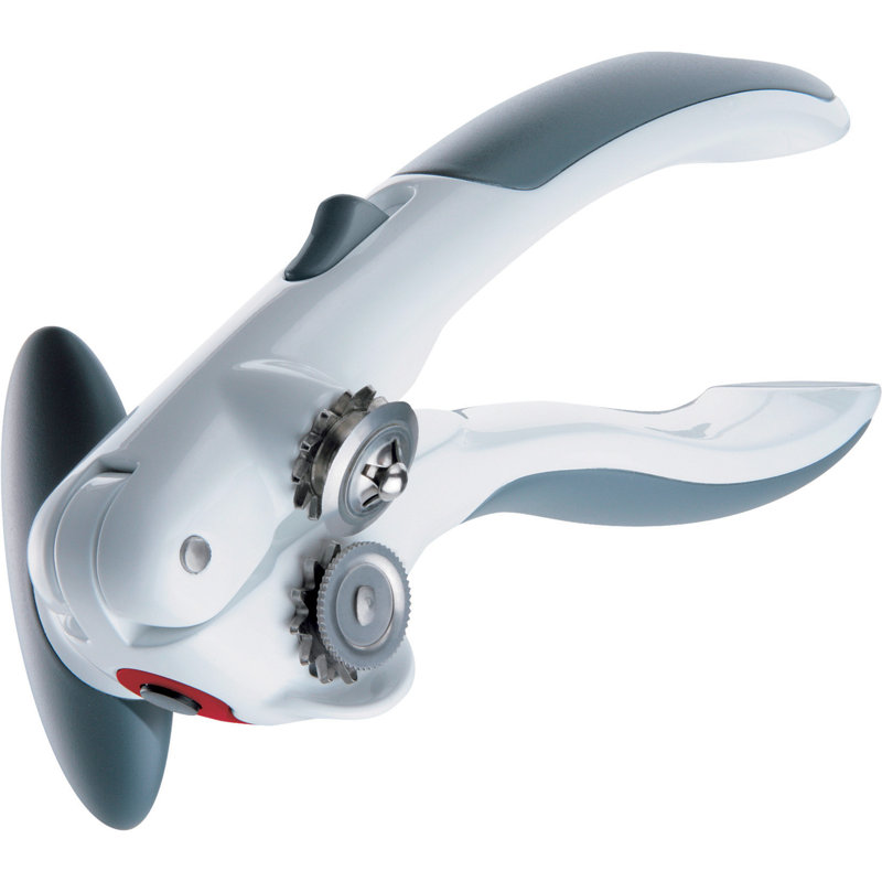 Zyliss Lock N' Lift Ergonomic Gray and White Can Opener