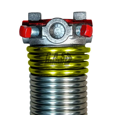 207x2x20 Galvanized Torsion Spring - Red