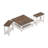 Weddel Basilico Modern Farmhouse 3 Piece Living Room Table Set-476589640