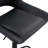 Set Of 2 Adjustable Swivel Bar Stools In Black PU Material With Footrest-125539935