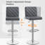 Height Adjustable Swivel Bar Stool -2110365959-2147436988