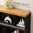70'' Bookshelf  Bookcase With Storage Cabinet Book Shelf With Doors