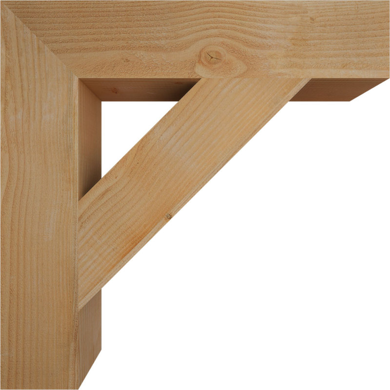 Support de bloc traditionnel, Douglas (sciage brut), H 30 po x l 6 po x P 30 po