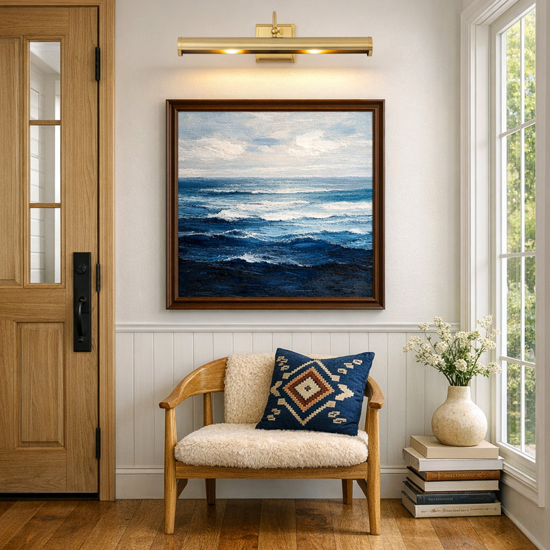 2-Light Adjustable Wall Mounted Picture Light