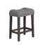 Table de bar avec chaises et prise de courant en gris foncé. Housses de tabouret en lin respirantes, fabrication et bois de plis de type 4 pièces, tabourets confortables, porto