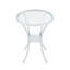 Table de bar en acier inoxydable avec plateau en verre trempé et base plaquée en chrome-96878165