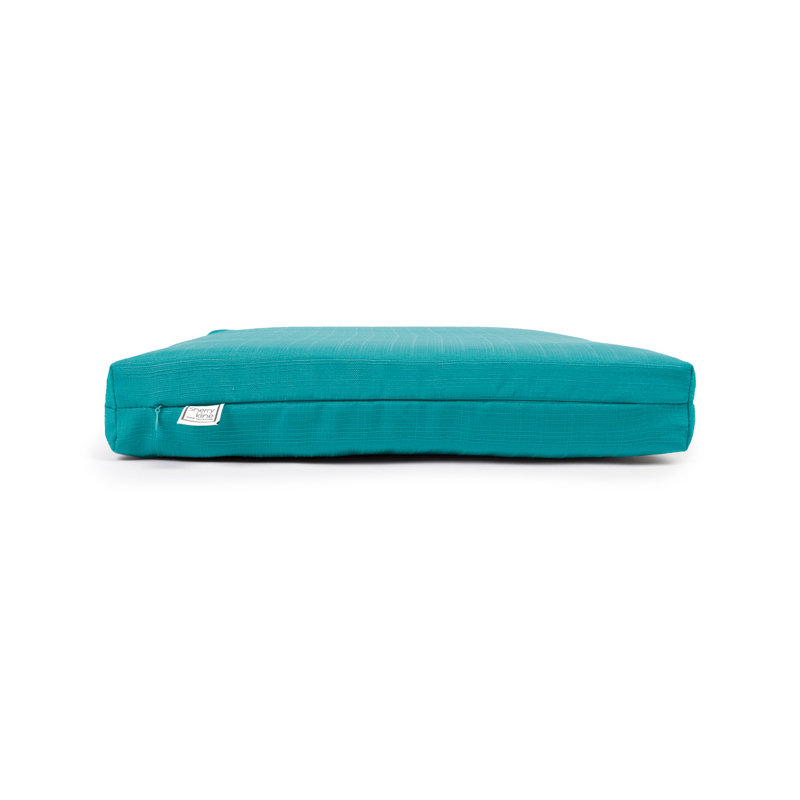 Tailored. Modern Look Seat Cushion With Zipper And Padded Polyester Fill., Peacock