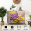 Buffet Buffet avec rangement fleurs de crocus mauves jaune pastel doux floral élégant avec 2 portes pour le salon et la cuisine