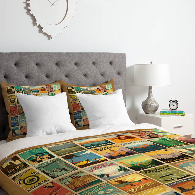 Anderson Design Group Polyester Duvet Cover, King Duvet Cover + 2 King Shams