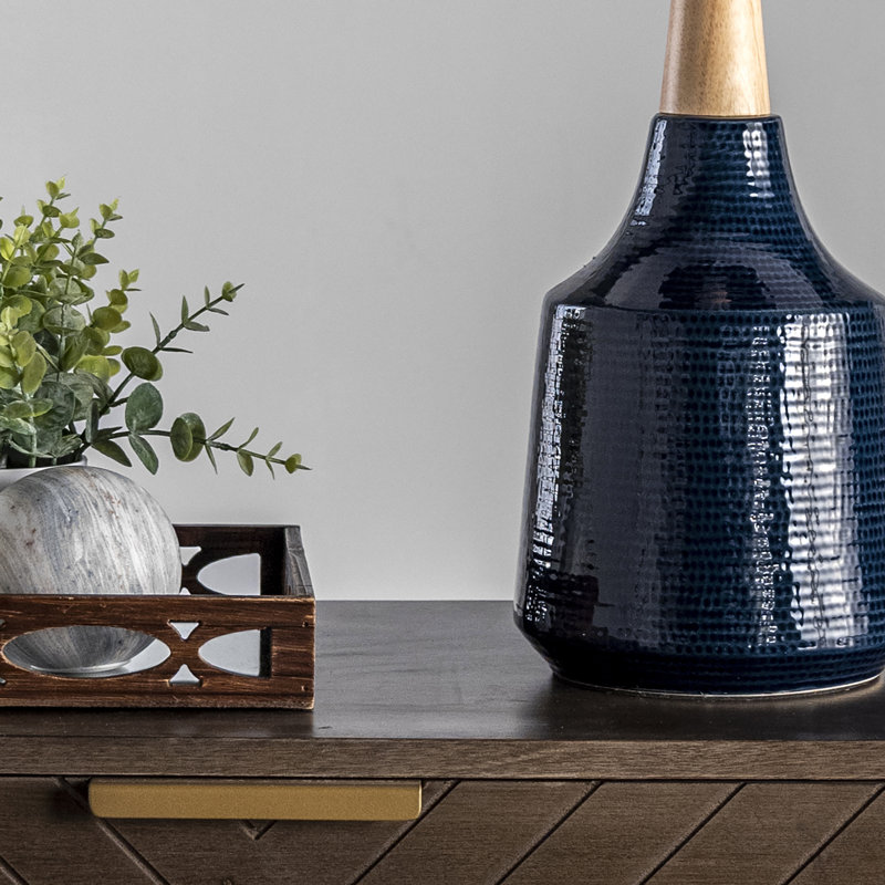 Shay Table Lamp, Navy