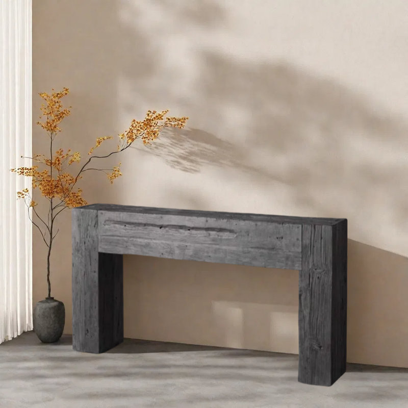 Console Wabi-Sabi, Noir, H 31,5 po x l 39,4 po x P 11,8 po