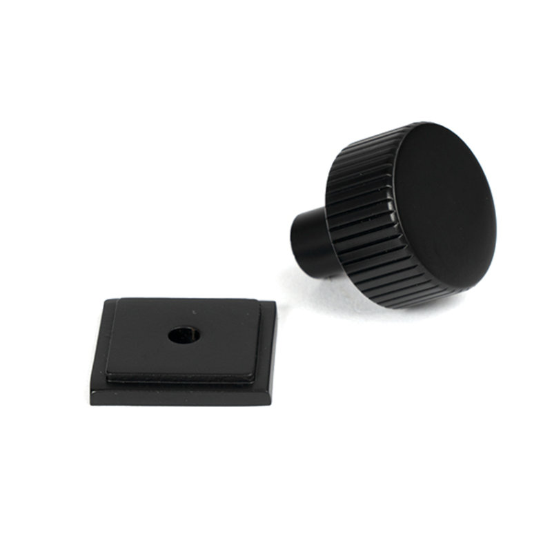 30mm Square Knob, Matt Black