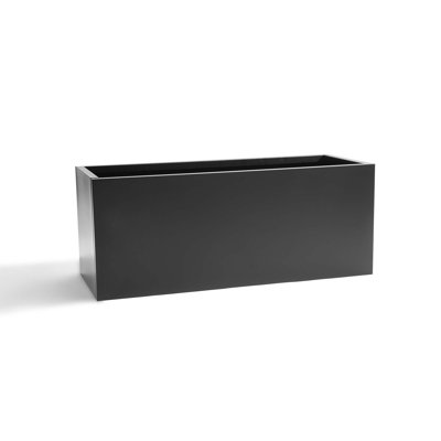Dees Metal Rectangular Planter Box with Drainage Holes, Outdoor Plant Container for Patio, Yard, or Balcony
