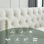 Velvet Sofa For Living Room,Buttons Tufted Square Arm Couch-156252292