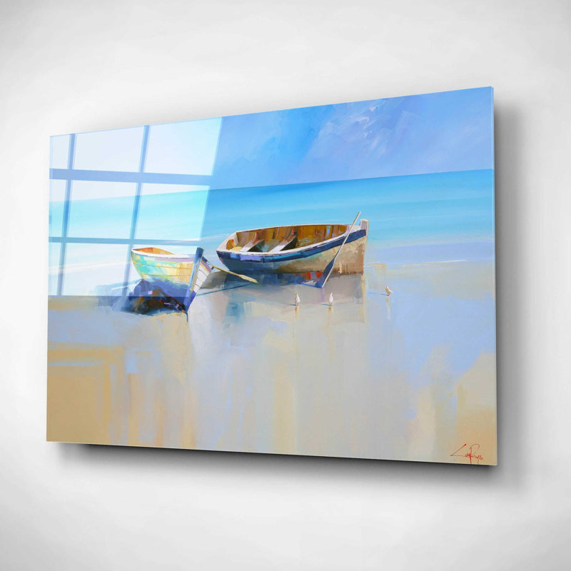 «Afprès Gulls» par Craig Trewin Penny, art mural en verre acrylique, H 16 po x l 24 po x P 0,2 po