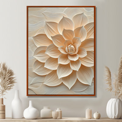 Dahlia Crimson Whispers - Dahlia Canvas Print