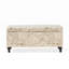 Banc de rangement rembourré en mélange de polyester Alcina