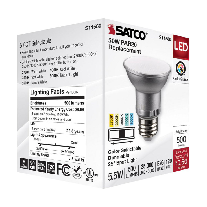 5.5 Watt Gray LED Bulb