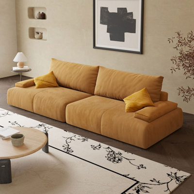 Coussin modulaire orange 100% polyester