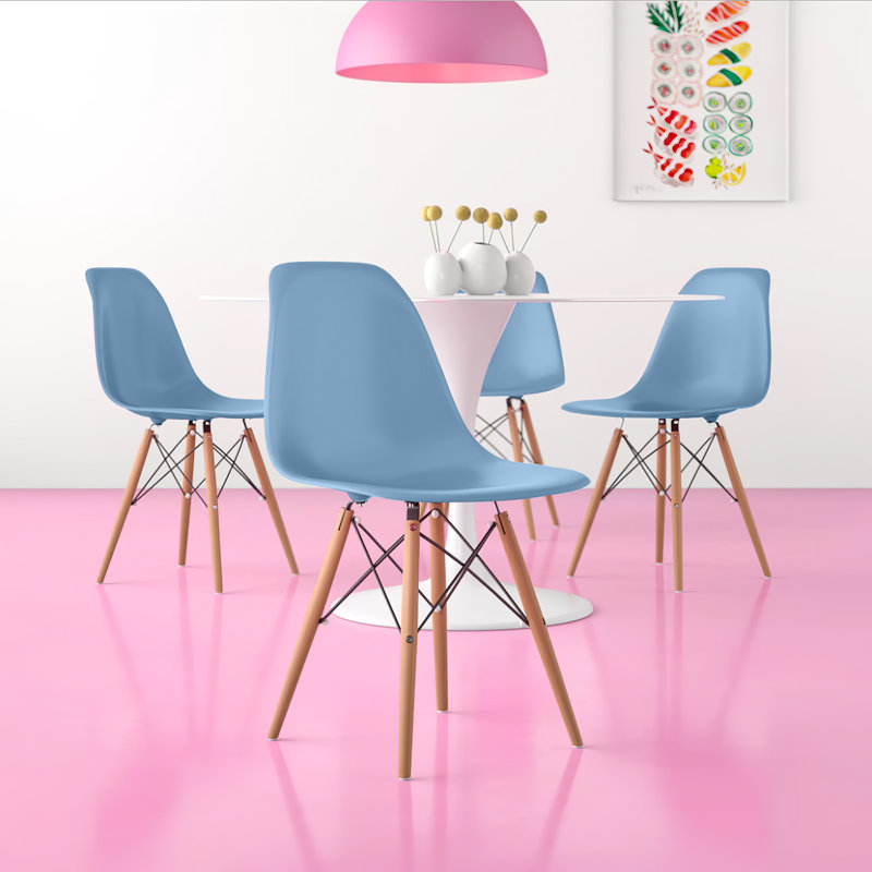 17.5'' H Side Chair, Light Blue