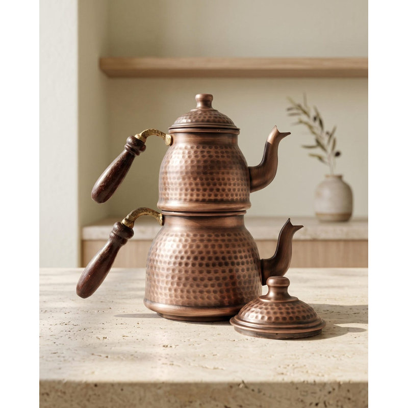 Marlow Home Co. Teapot Set, Dark Copper