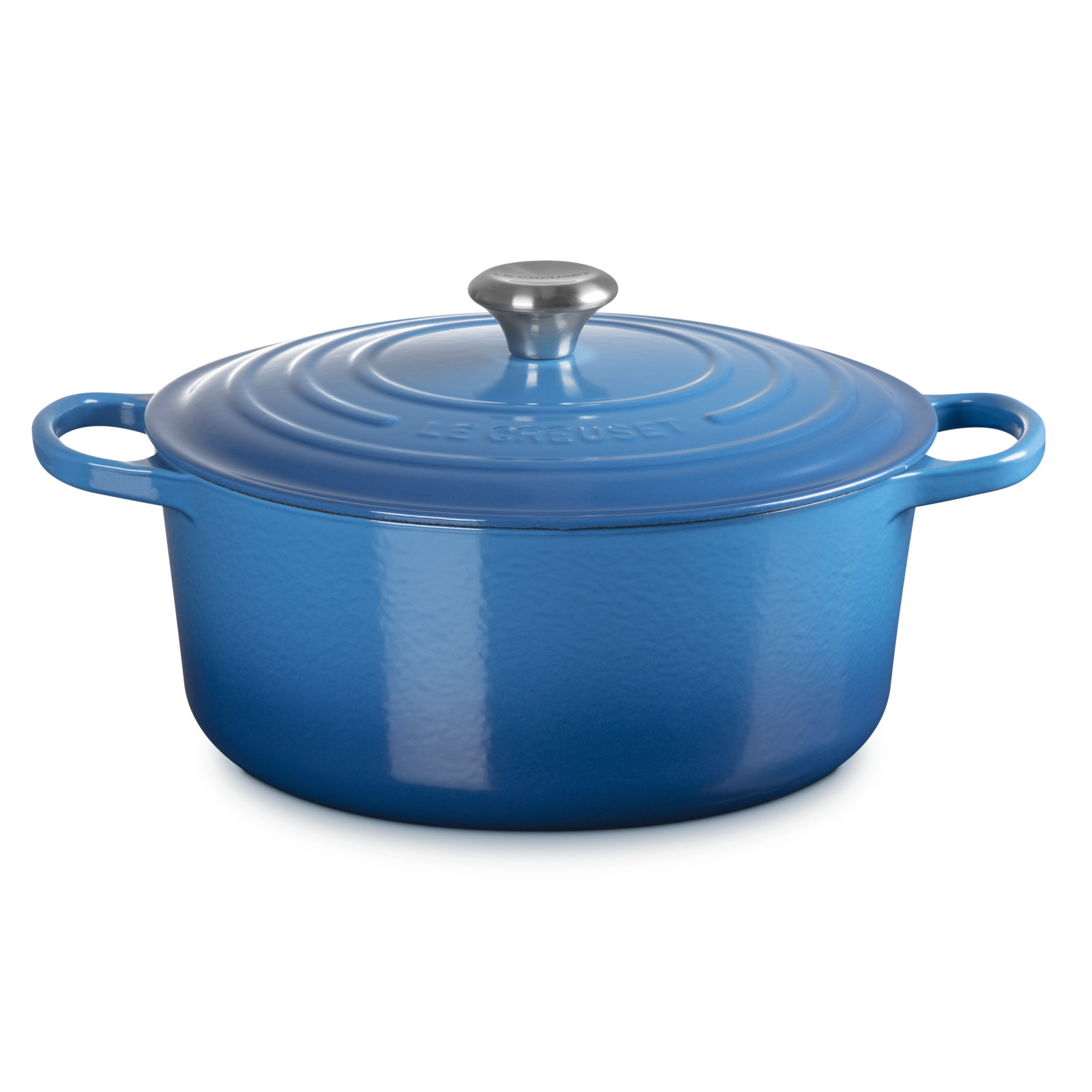 Le Creuset Signature Enameled Cast Iron Round Dutch Oven with Lid, 7.25 quarts, Marseille