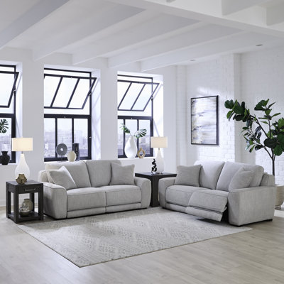 Power Reclining Sofa & Loveseat Living Room Set