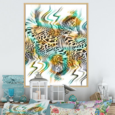 Leopard Pattern With A Touch Of Green V " Leopard Pattern With A Touch Of Green V "