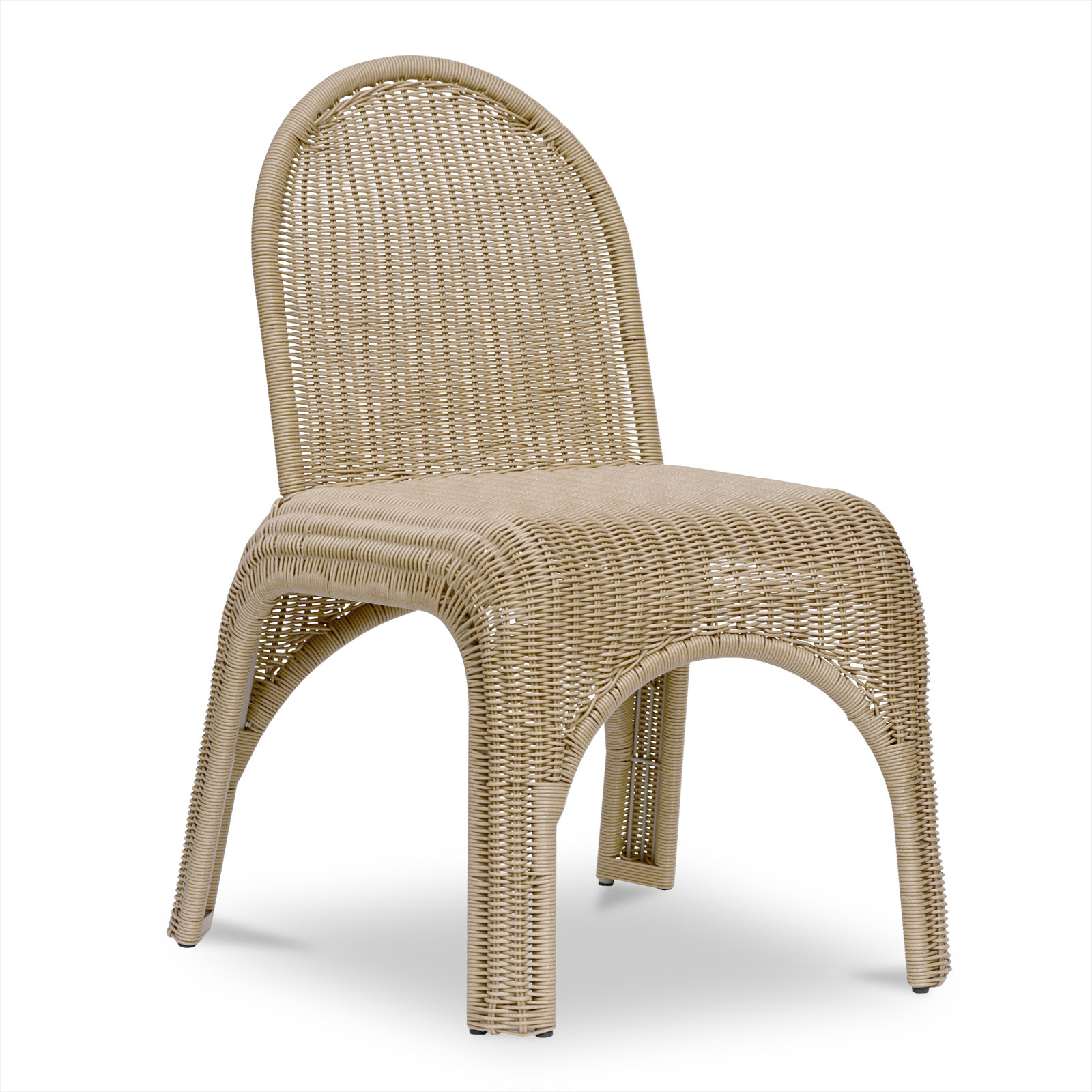 Patio Side Chair, Natural