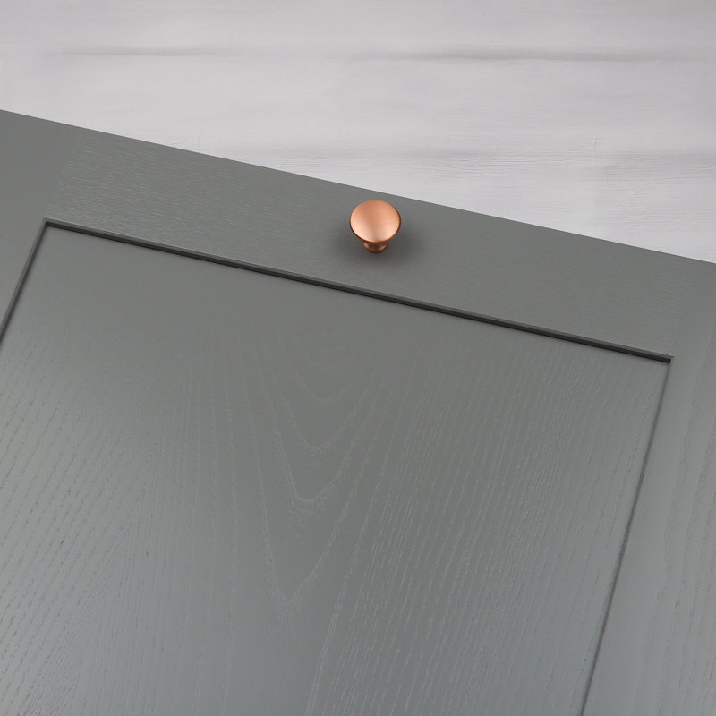 30mm Satin Copper Round Knob