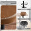 Sutherby Swivel Round Bar Stool, Height Adjustable, Metal Frame, Vintage Faux Leather-1001943481