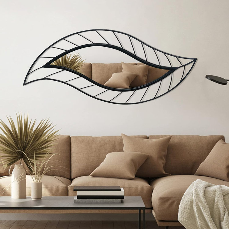 Leaf Design Metal Frame