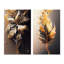«Gold Abstract Leaves», 2 pièces sur toile-1983009874-1983009884