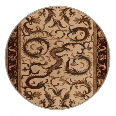 Machine Washable French Beige Area Rug