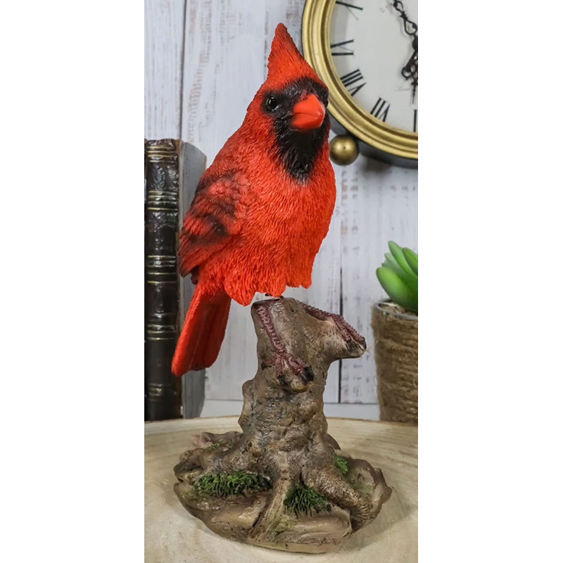 Oiseau cardinal rouge Chonna rebondissant