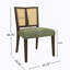 Ensemble de 2 chaises en rotin sans accoudoirs (brun foncé et vert)-448443874-448443875