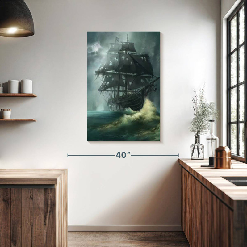 Bateau fantôme Aletra Black Pearl, H 39 po x l 26 po