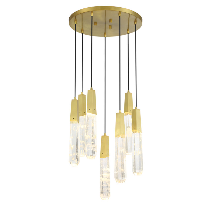 George Kovacs Drifting Droplets - 7 Light Led Pan Pendant