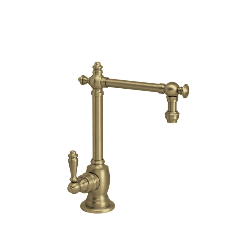 Towson Hot Only Filtration Faucet - Lever Handles, Antique Brass