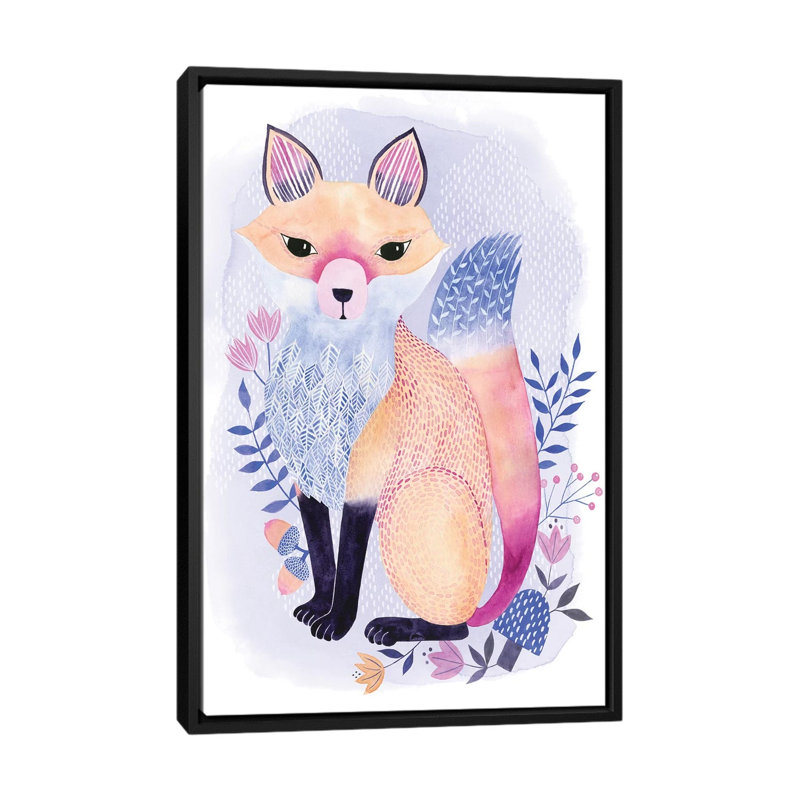 « magnifique forester i »-impression sur toile tendue, H 26 po x l 18 po x P 1,5 po, Toile avec cadre noir, Pas de tapis