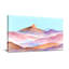 «Landscape & Nature Pastel Mountains Sunset Sky Aquarelle», reproduction d'art sur toile-733324911