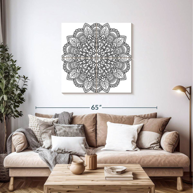 Mandala méditatif Kerner, H 38 po x l 38 po