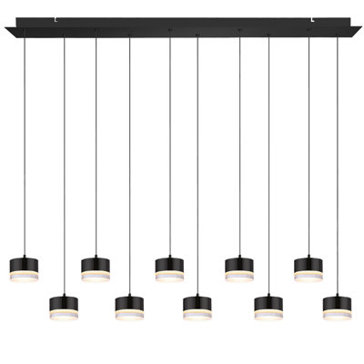 Luminaire suspendu tambour en grappe 10 lumières Barnsdall